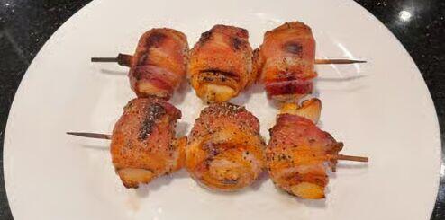 Bacon wrap scallop (2 skewers)