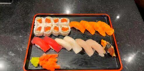 Sushi B* (11 pcs sushi and 8 pieces rolls)