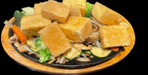 Tofu Steak Teriyaki dinner