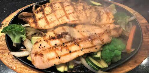 Salmon Teriyaki dinner