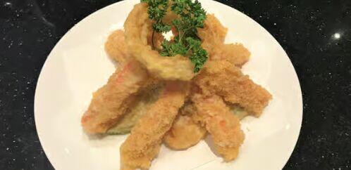 Crab Meat Tempura dinner (8 pcs)